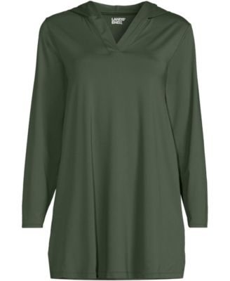 Women's SunShade UPF 50 Hooded Mini Swim Swim Cover-Up Dress