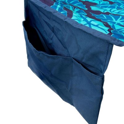 Outdoor Quilted Double Hammock with Pillow and Curved Metal Spreader Bars