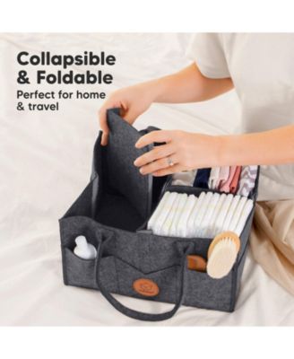 Original Baby Diaper Caddy Organizer, Large Storage Caddy Organizer for Nursery, Changing Table