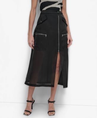 Women's Organza Cargo Skirt