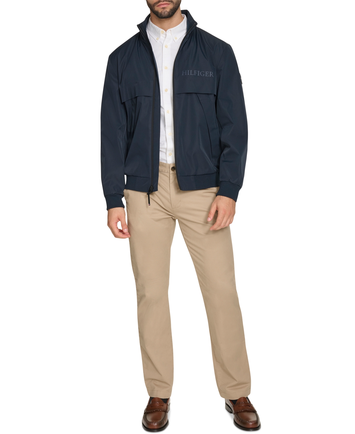 Tommy Hilfiger Men's Tech Bomber Jacket In Navy