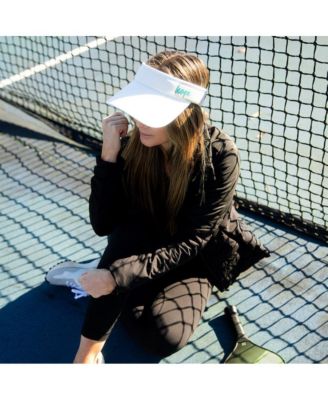 Women's Adjustable Band Sport Visor - White