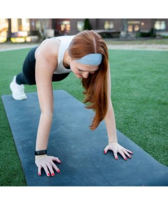 Women's Pack of Wide Training Headbands - Blue + Grey + Pink