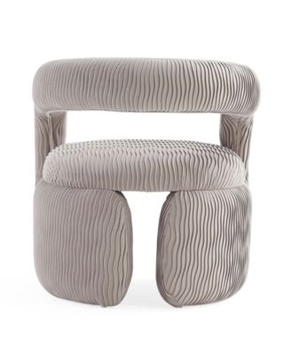 Corvette Modern Velvet Upholstered Accent Chair