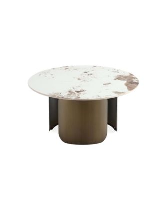 Monica 31.49" Modern Sintered Stone Top Coffee Table