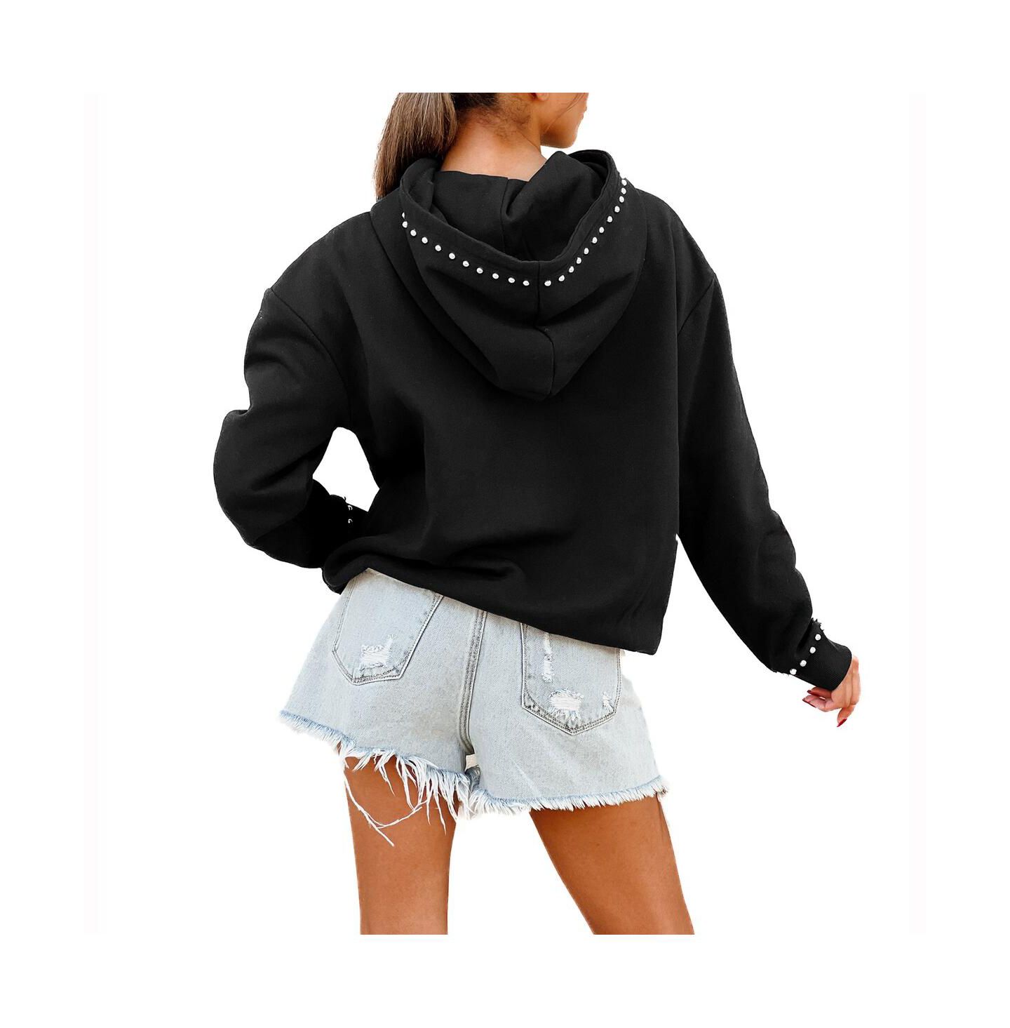Женское худи Gameday Couture Black San Francisco 49ers Catch the Vibe Studded Pullover — фото 2