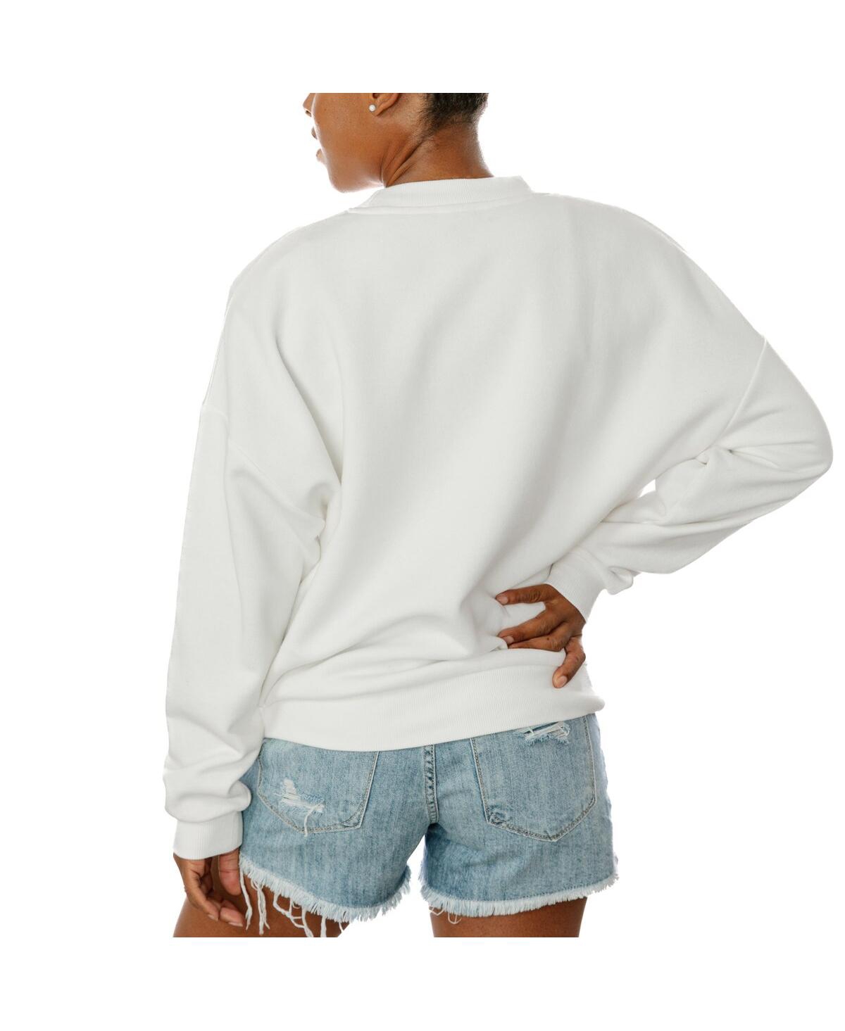Shop Gameday Couture Women's White Arizona State Sun Devils Freestyle Fleece Pullover Sweatshirt