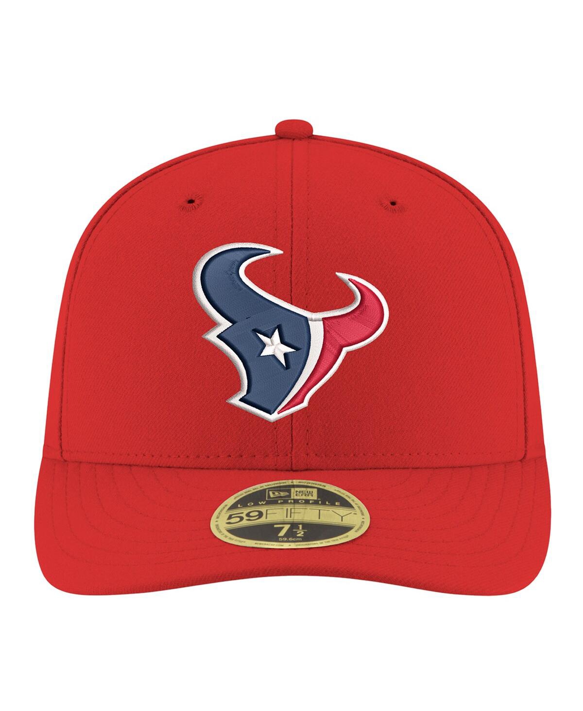 New Era Men's Red Houston Texans Omaha Low Profile 59FIFTY Fitted Hat