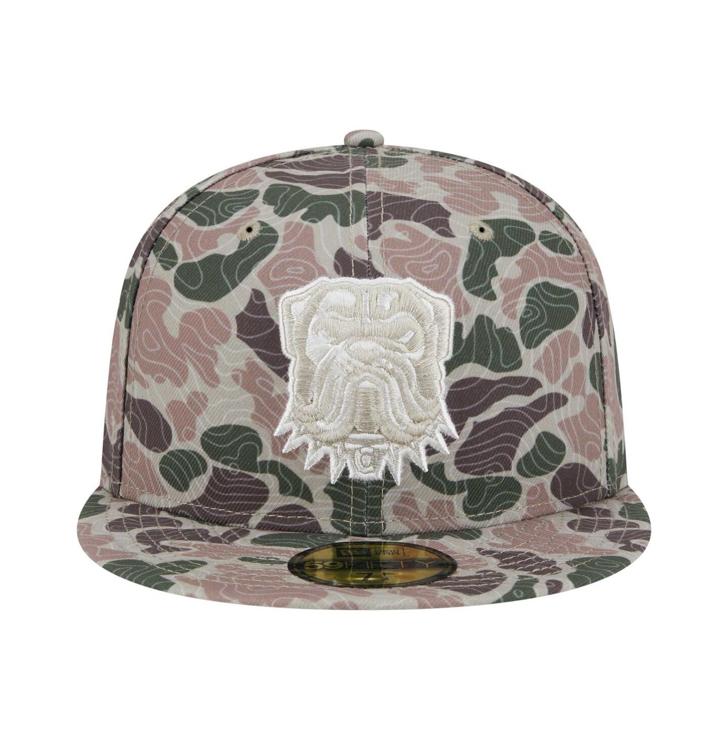 Мужская кепка New Era Cleveland Browns Geo Camo 59FIFTY Fitted Hat — фото 5
