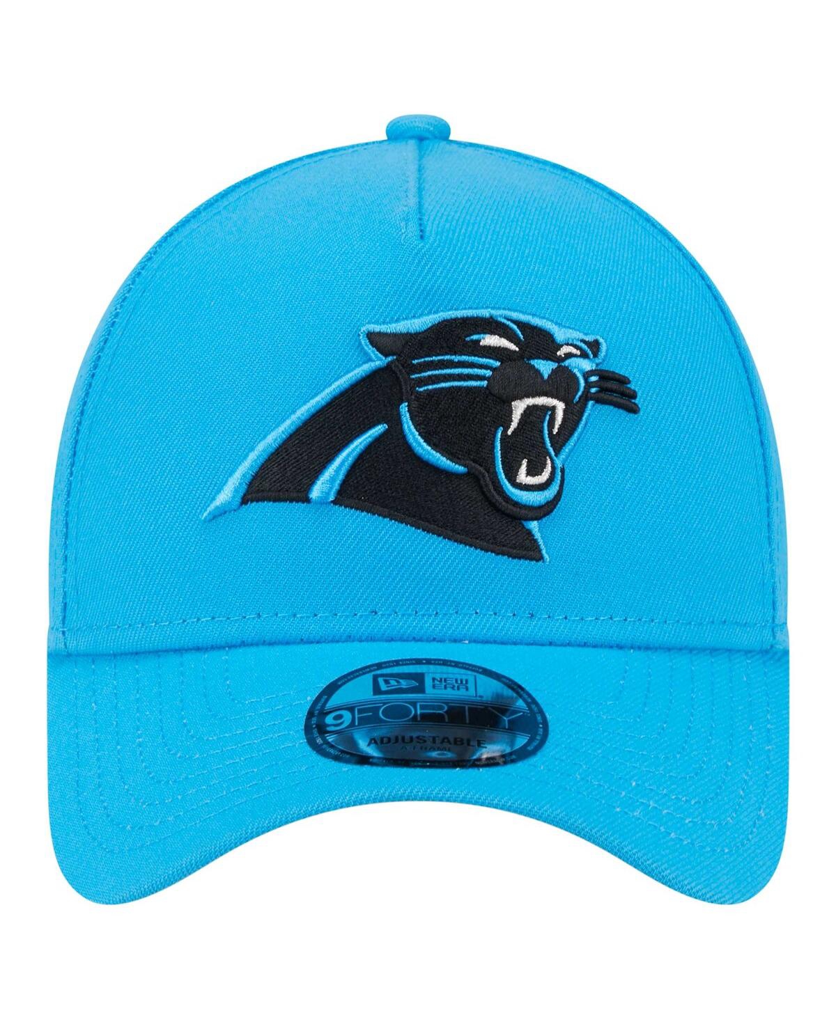 NEW ERA MEN'S BLUE CAROLINA PANTHERS A-FRAME 9FORTY ADJUSTABLE HAT 