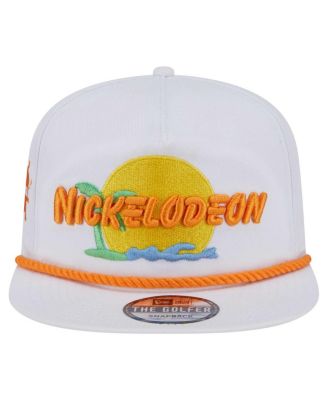 Men's White Nickelodeon Golfer Snapback Hat