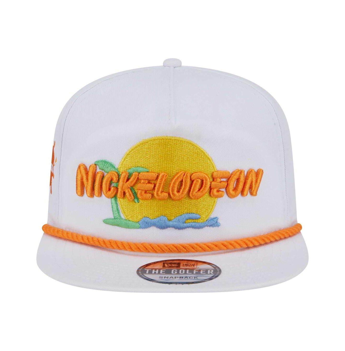 Мужская кепка New Era White Nickelodeon Golfer Snapback Hat — фото 5