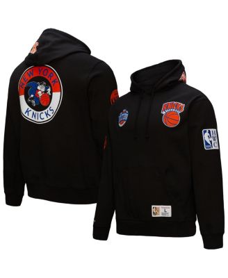 Mitchell & Ness - Men's   Black New York Knicks Hardwood Classics Blackout Collection Pullover Hoodie