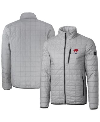 Cutter & Buck - Men's Cutter Buck Gray Buffalo Bills Big Tall Rainier PrimaLoft Eco Insulated Full-Zip Puffer Jacket