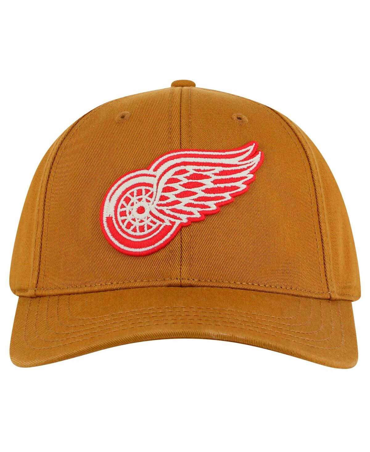 American Needle Men's Tan Detroit Red Wings Hepcat Washed Twill Adjustable Hat In Tan