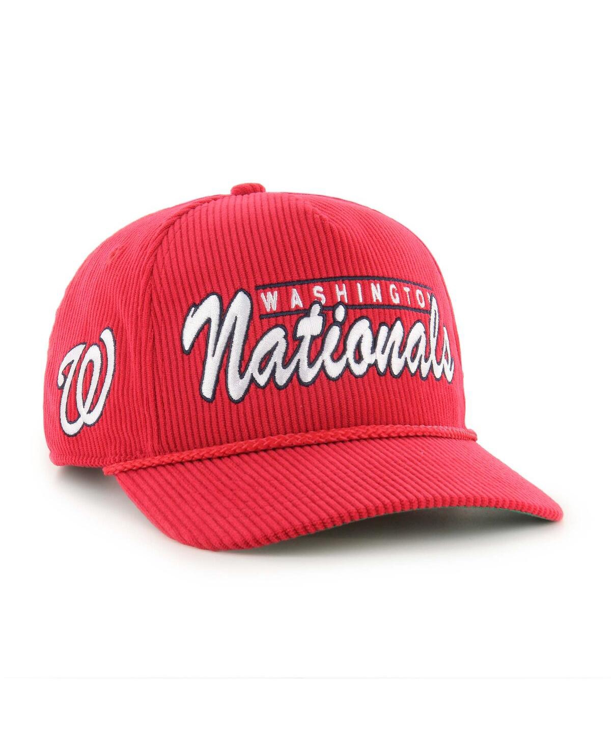 47 Brand Men's Red Washington Nationals Corduroy Hitch Adjustable Hat In Red