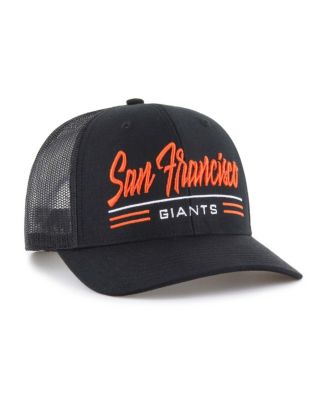 Men's Black San Francisco Giants Garner Trucker Adjustable Hat