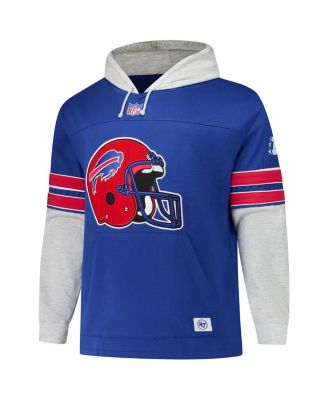 Men's Royal Buffalo Bills Big Tall Lacer Pullover Hoodie