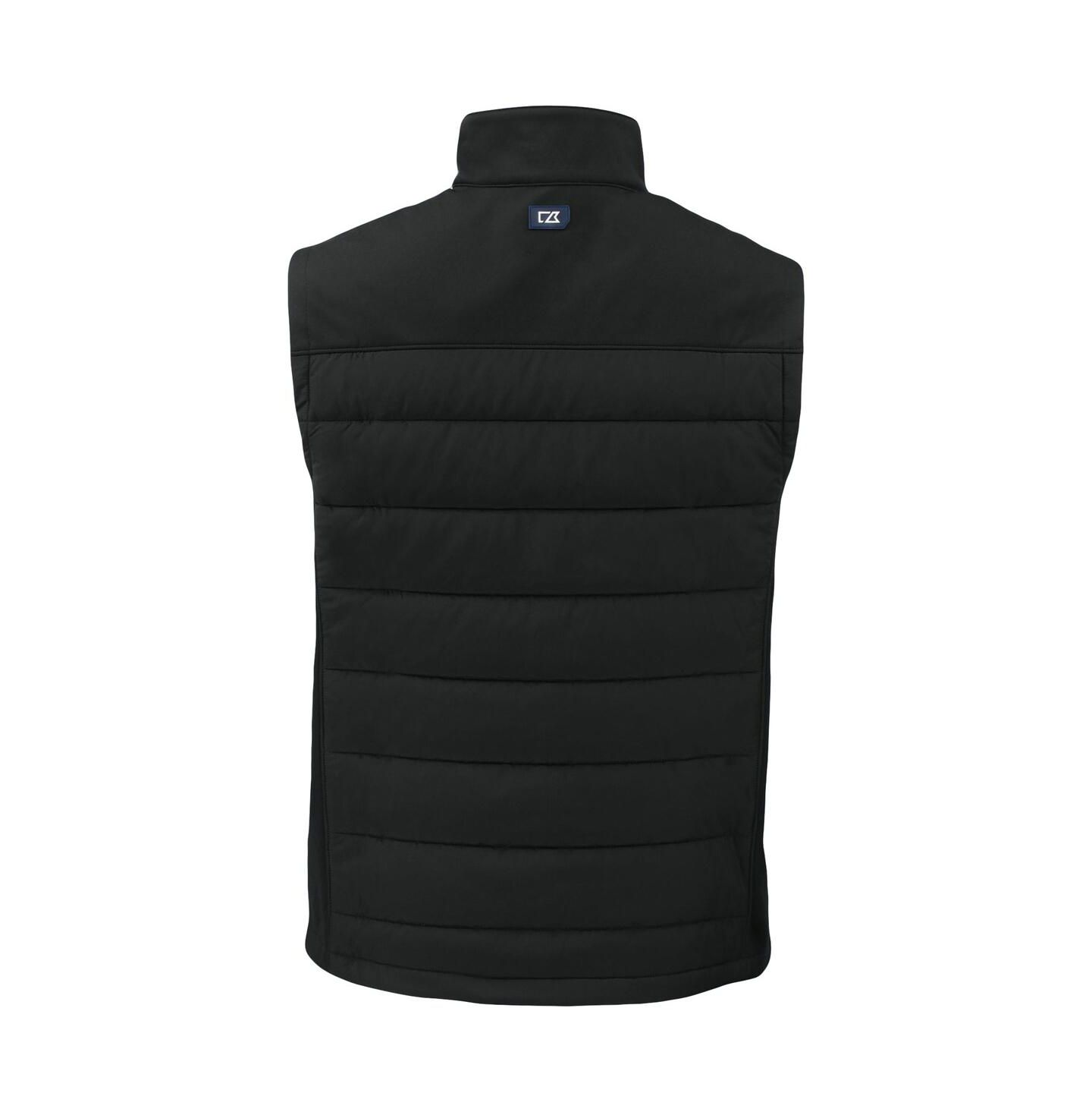 Мужской жилет Cutter & Buck Black Green Bay Packers Primary Mark Evoke PrimaLoft Hybrid Eco Softshell Full-Zip Vest — фото 3