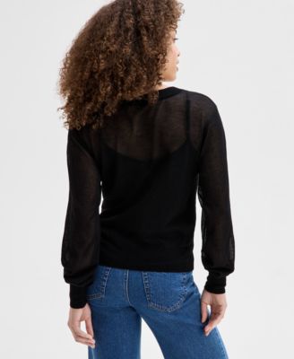 Petite V-Neck Sweater, Exclusively at Macy's
