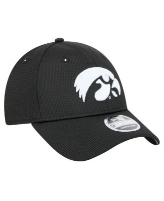 Men's Black Iowa Hawkeyes Pivot 9FORTY Stretch-Snap Adjustable Hat