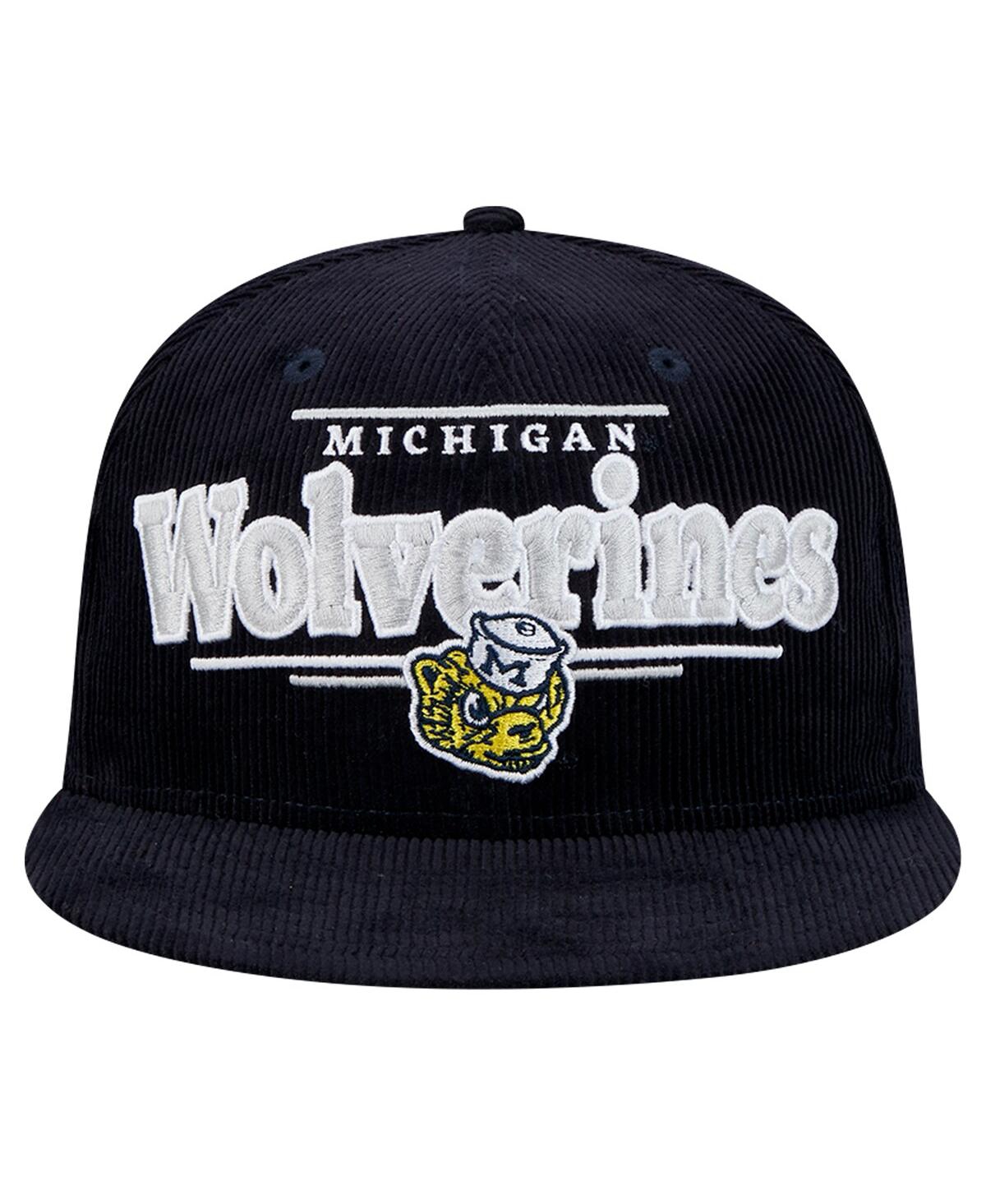 New Era Men's Navy Michigan Wolverines Display 9fifty Snapback Hat In Navy