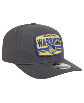 Men's Graphite Golden State Warriors Team Elevated Patch 9SEVENTY Adjustable Hat
