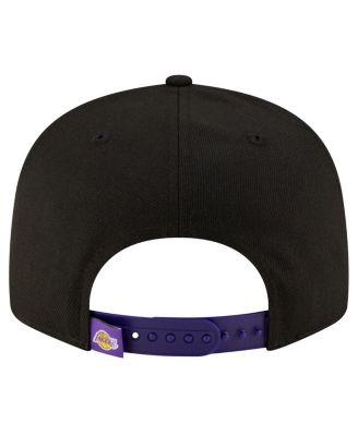 Men's Black/Purple Los Angeles Lakers Sport Night Splatter 2-Tone 9FIFTY Snapback Hat