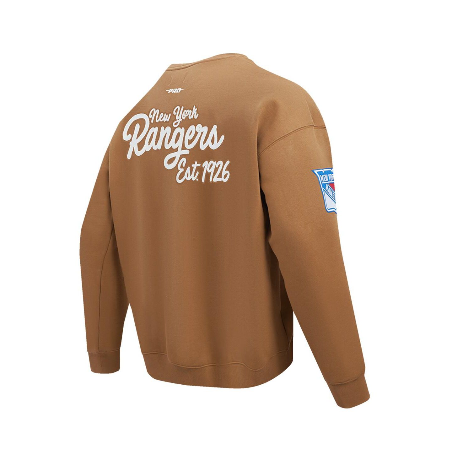 Мужская толстовка Pro Standard Brown New York Rangers Paint the City Pullover — фото 2
