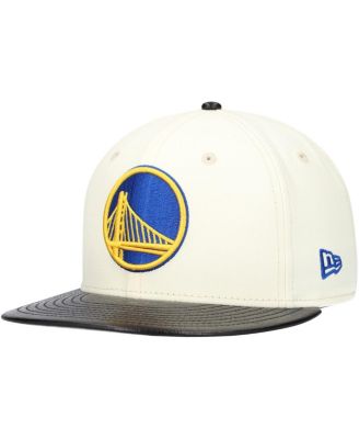 New Era - Men's White/Black Golden State Warriors Visor Two-Tone 59FIFTY Fitted Hat