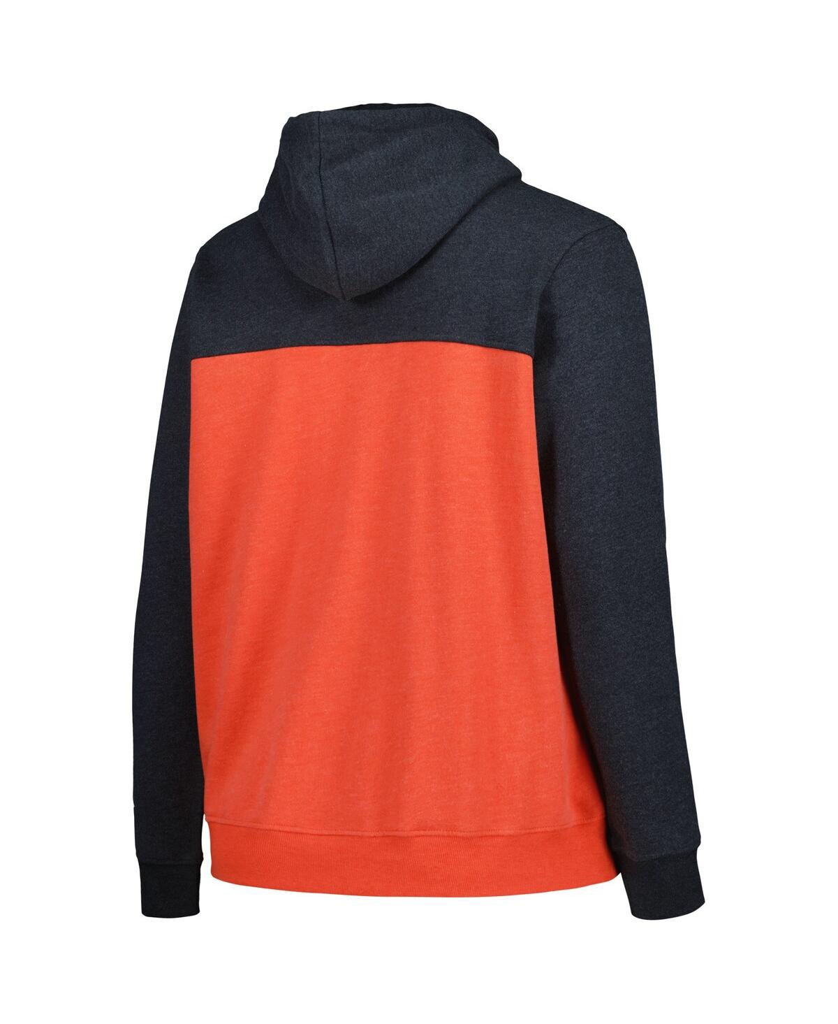 NEW ERA WOMEN'S BLACK SAN FRANCISCO GIANTS PLUS SIZE COLOR BLOCK FULL-ZIP HOODIE 