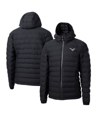 Cutter & Buck - Men's Cutter Buck Black Philadelphia Eagles Mission Ridge Eco Insulated Puffer Full-Zip Jacket