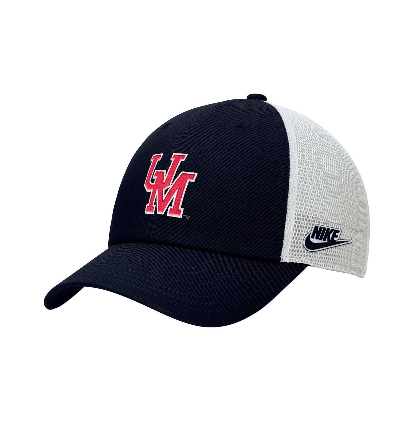 Мужская кепка Nike Navy/White Ole Miss Rebels Vintage Club Trucker Adjustable Hat — фото 1