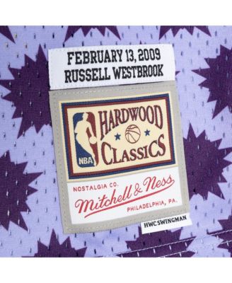 Men's Russell Westbrook Purple 2009 Rising Stars Swingman Jersey