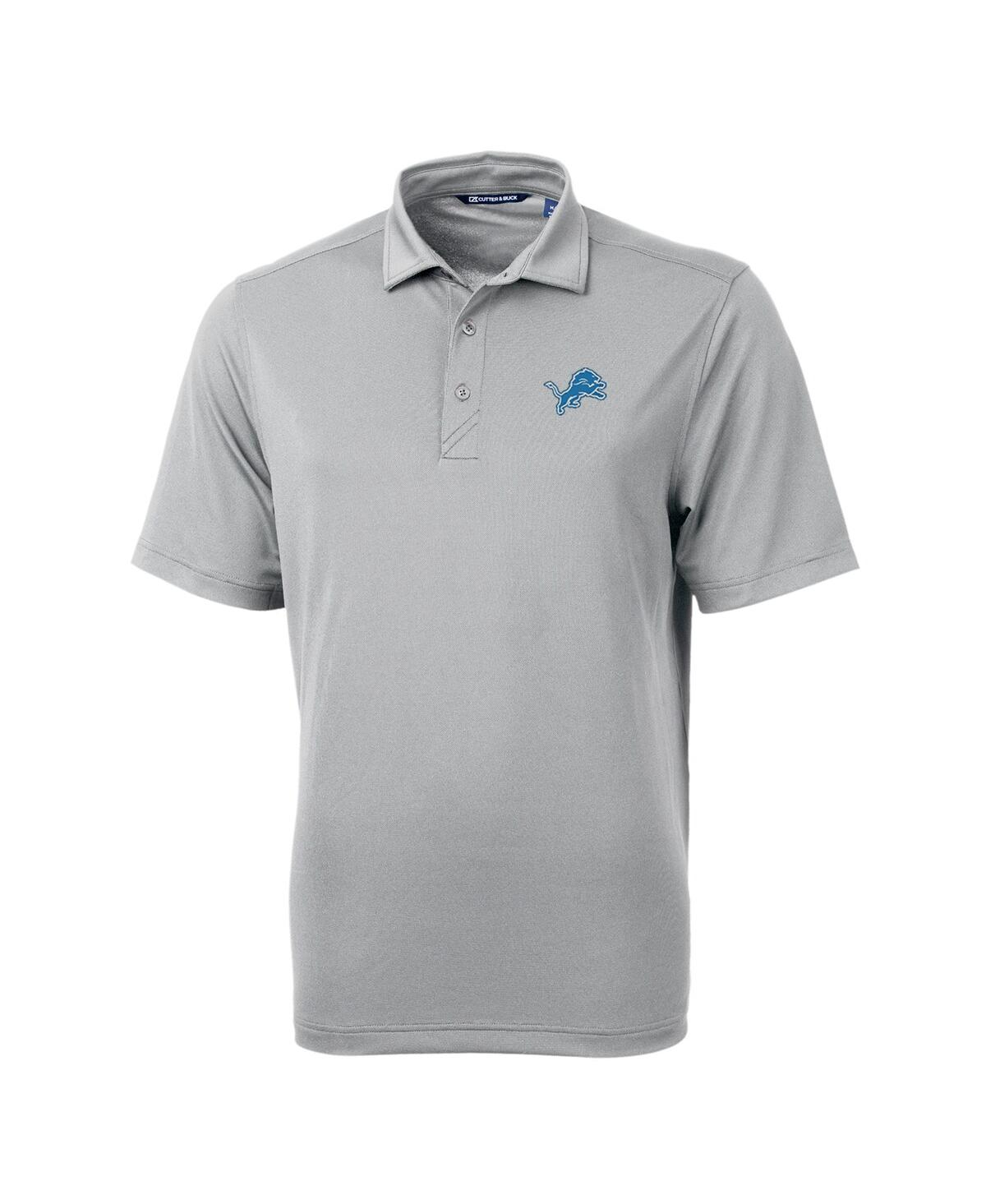 Cutter & Buck Men's Gray Detroit Lions Virtue Eco Pique Polo In Gray