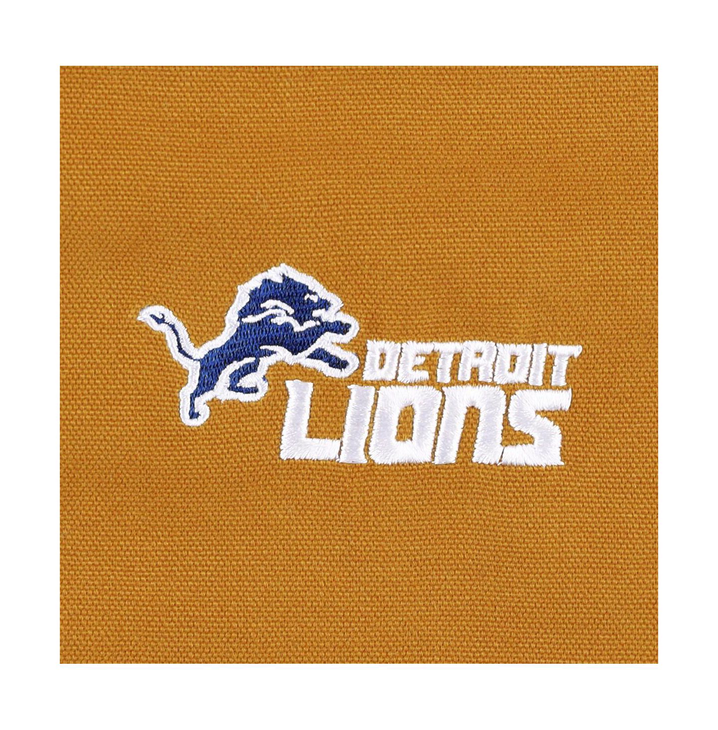Мужская куртка Dunbrooke Tan Detroit Lions Big & Tall Dakota Canvas Full-Zip — фото 2