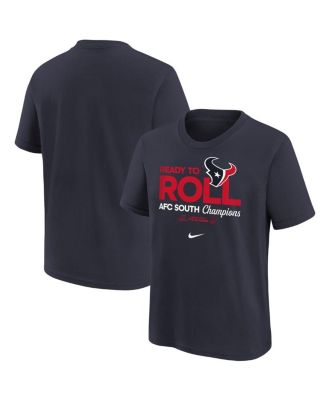 Nike - Big Boys and Girls Navy Houston Texans 2024 AFC South Division Champions Locker Room Trophy Collection T-Shirt