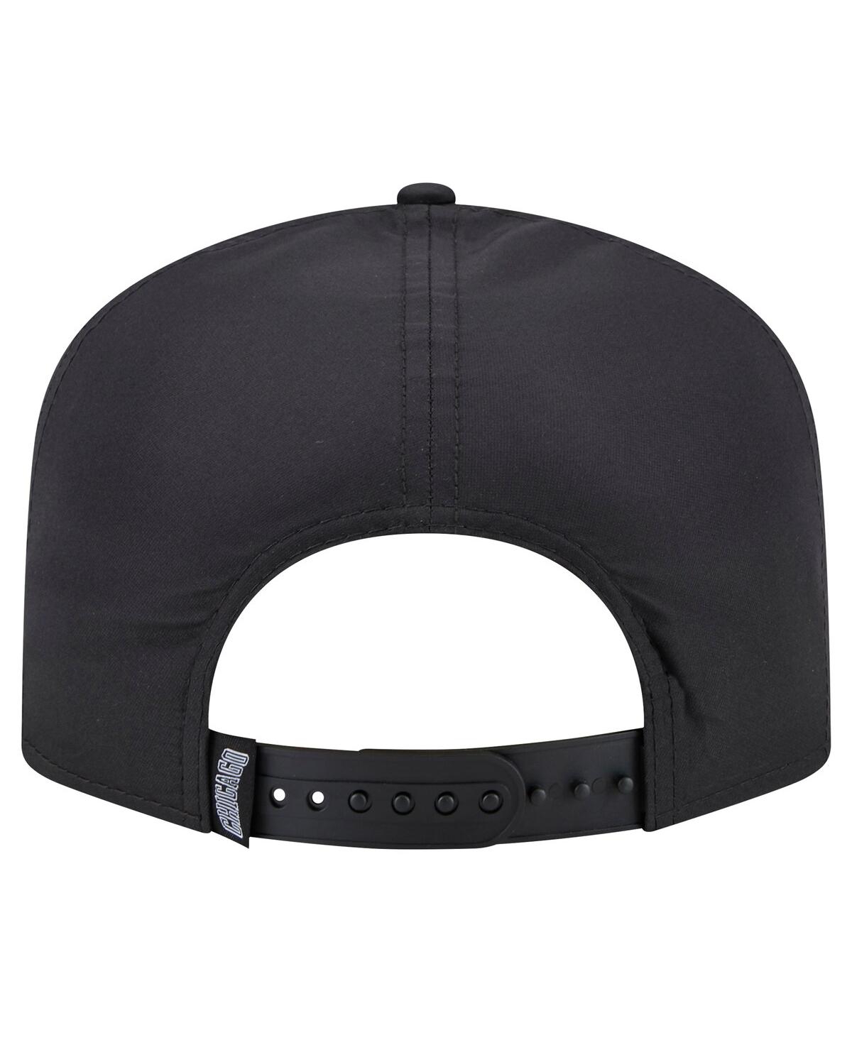 NEW ERA MEN'S BLACK CHICAGO BULLS VENTED 9FIFTY A-FRAME SNAPBACK HAT 