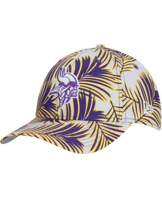New Era - Men's  Gray Minnesota Vikings Palms 39THIRTY Flex Hat