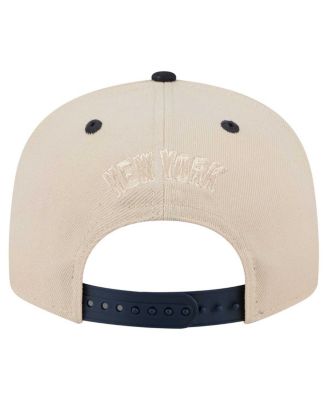 Men's Cream/Black New York Yankees Team Art 9FIFTY Snapback Hat