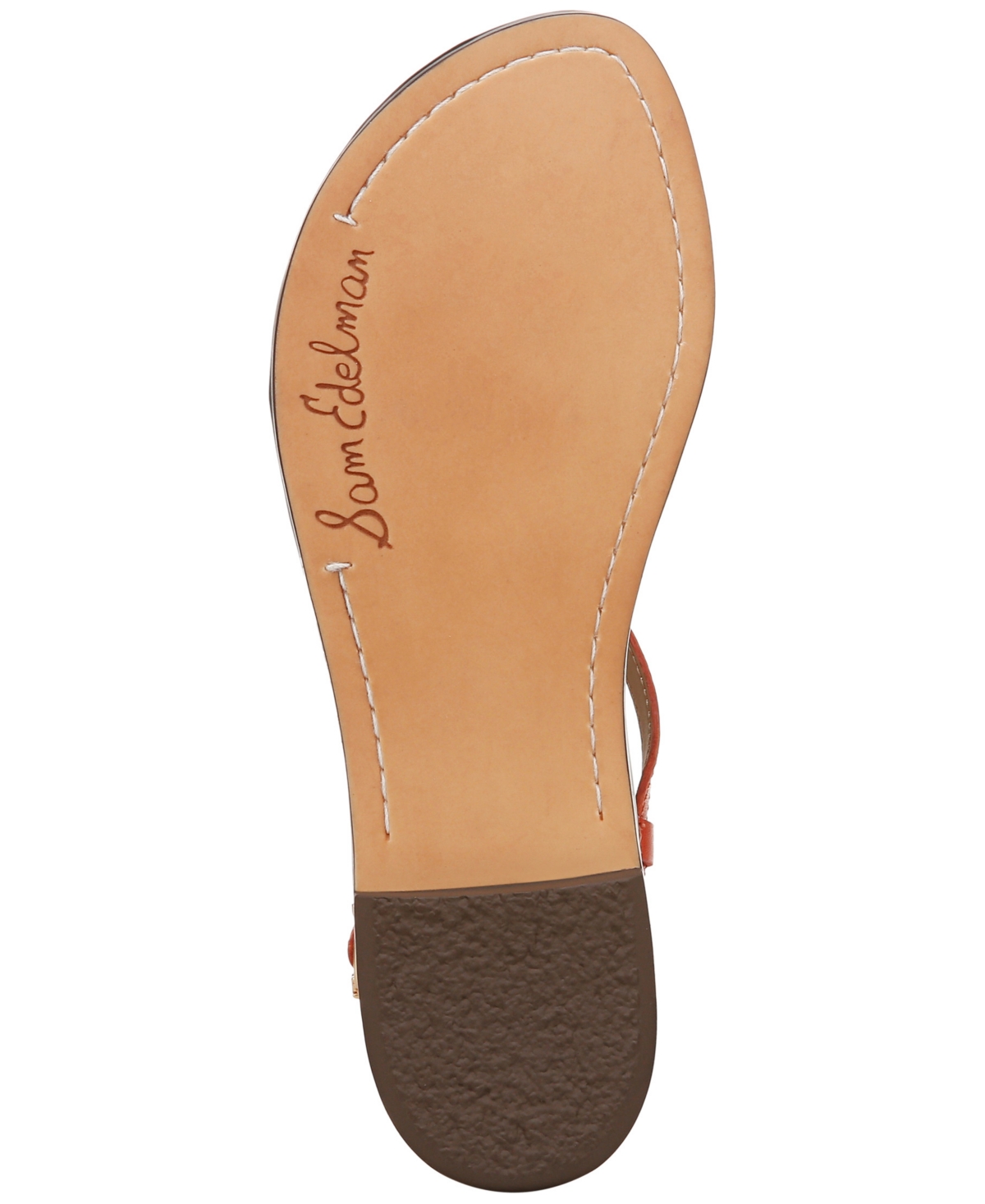 Sam Edelman Gigi Sandal In Orange Sunrise Leather