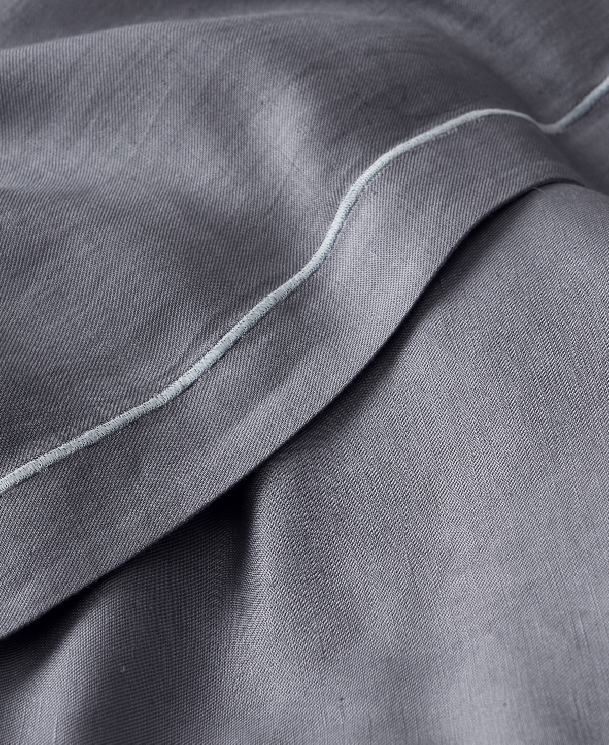 Hotel Collection Linen/modal Blend 3-pc. Duvet Cover Set, King, Exclusively At Macy's In Slate