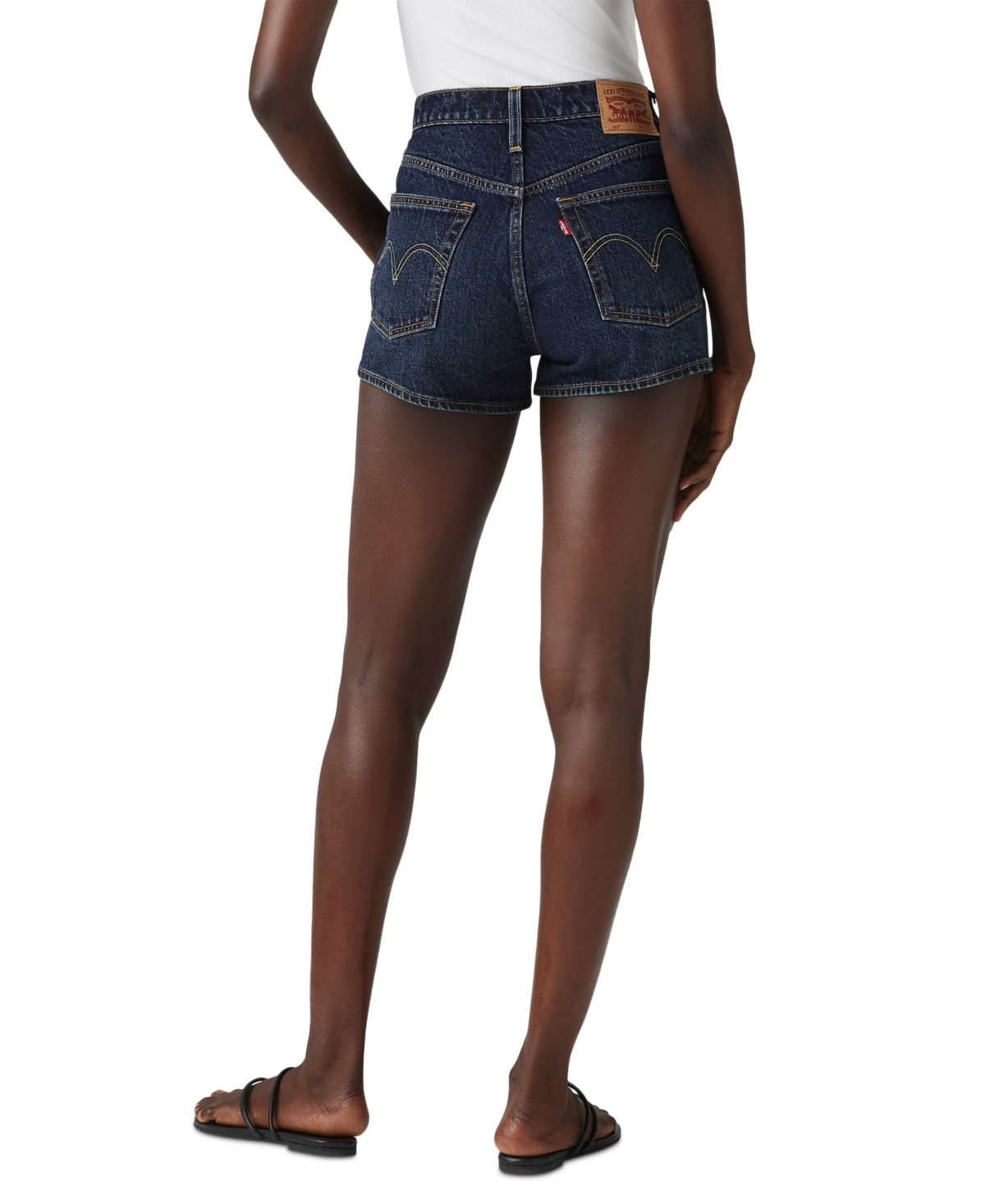 Levi's Premium Women's 501 Button Fly Cotton High-rise Denim Shorts In Update Forward