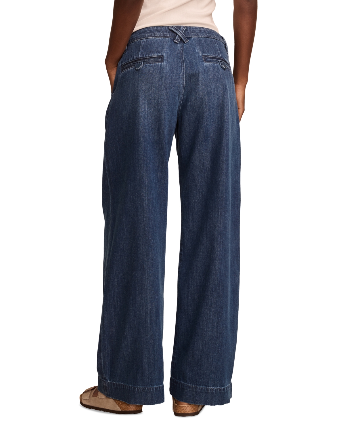 LUCKY BRAND WOMEN'S PALAZZO LUXE WIDE-LEG DENIM JEANS 