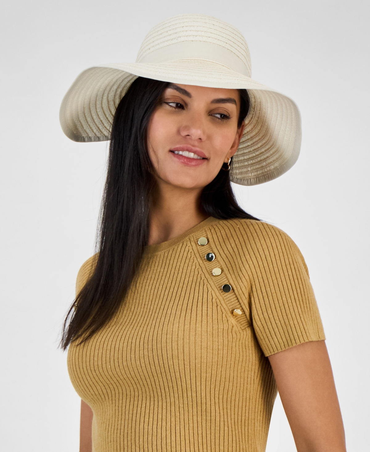 GIANI BERNINI ADJUSTABLE DOWNBRIM FRAMER HAT, EXCLUSIVELY AT MACY'S 