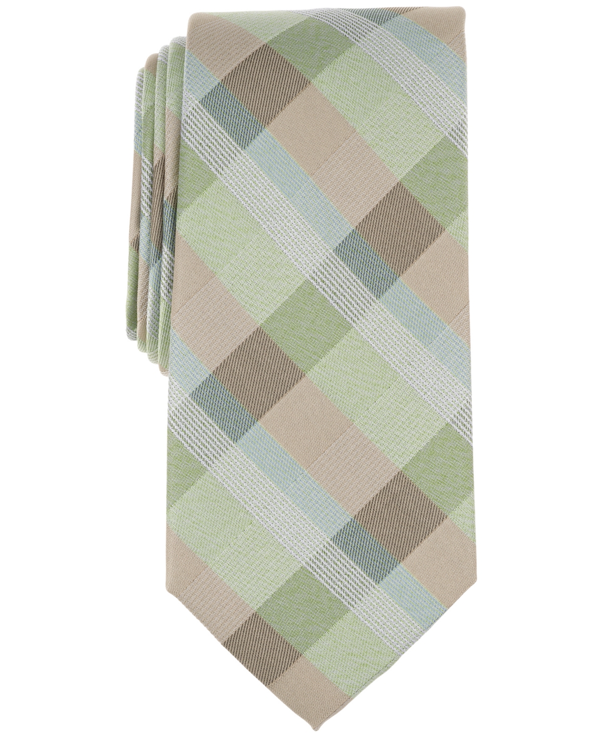 Shop Michael Kors Men's Sikora Plaid Tie In Sage