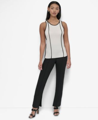 Petite Contrast Trim Tank Top
