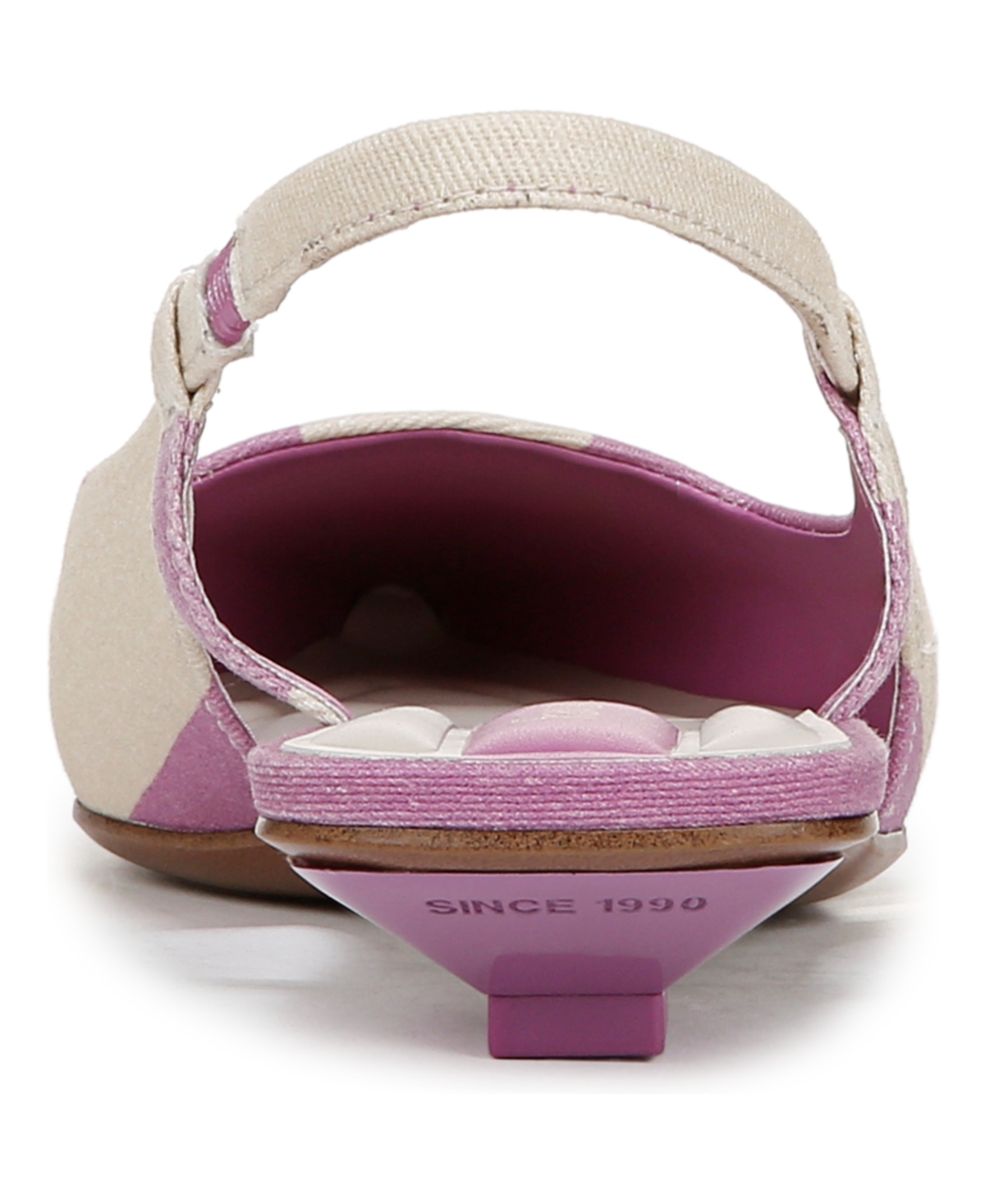 Franco Sarto Palmira Slingback Pointed Toe Pump In Orchid Purple Stripe Fabric