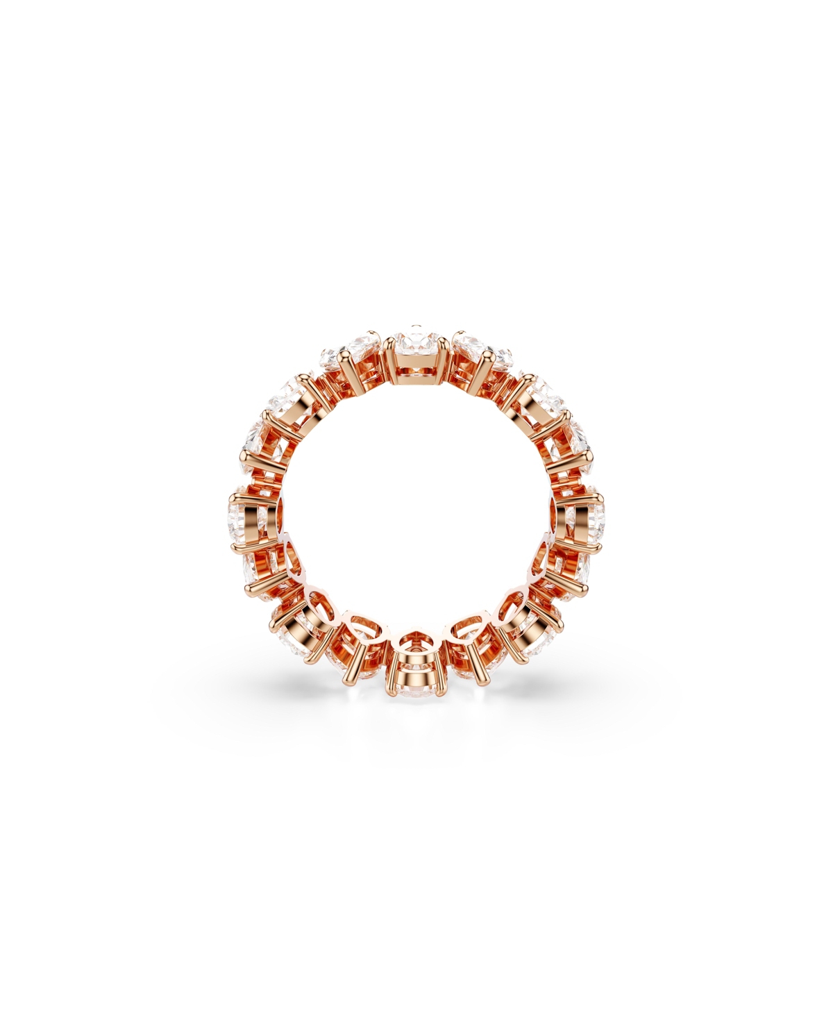 Shop Swarovski Matrix Vittore Rose Gold-tone Pear Cut Ring In White