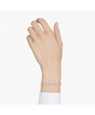 Imber Mixed Cuts White Gold-Tone Plated Tennis Bracelet